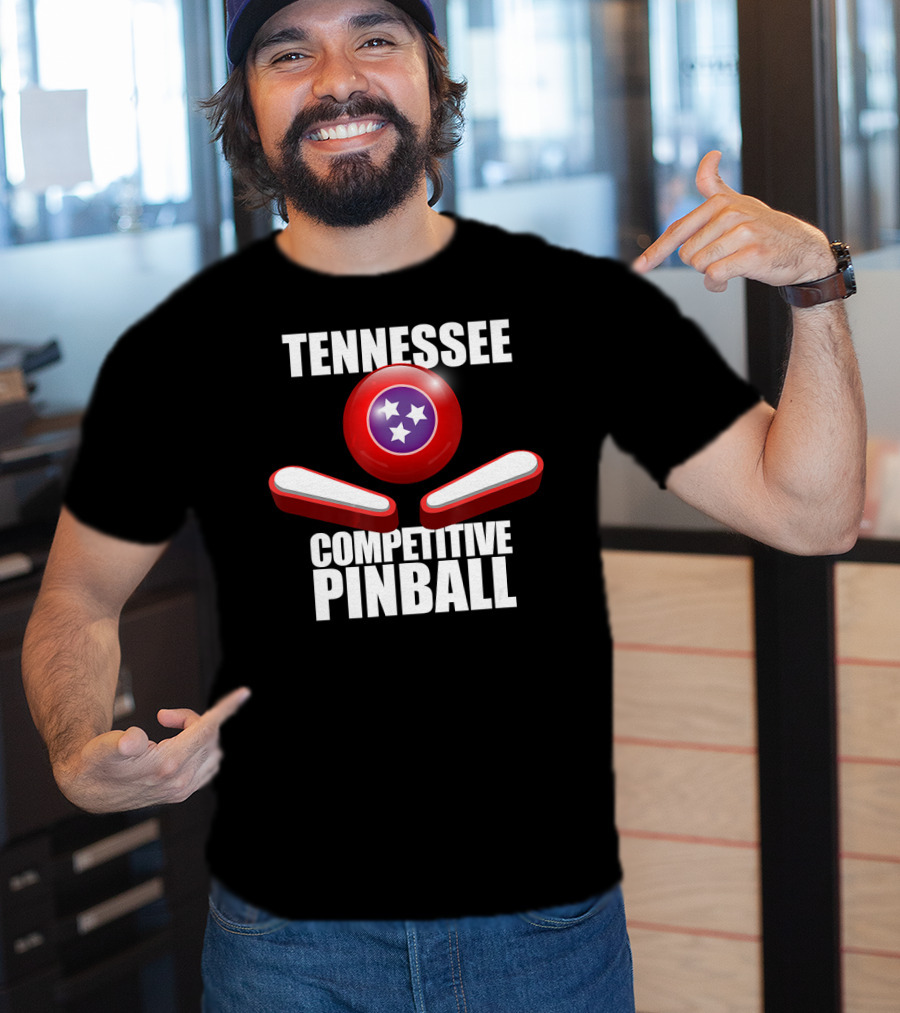 Tennessee Competitive Pinball Stars And Flippers T-Shirt