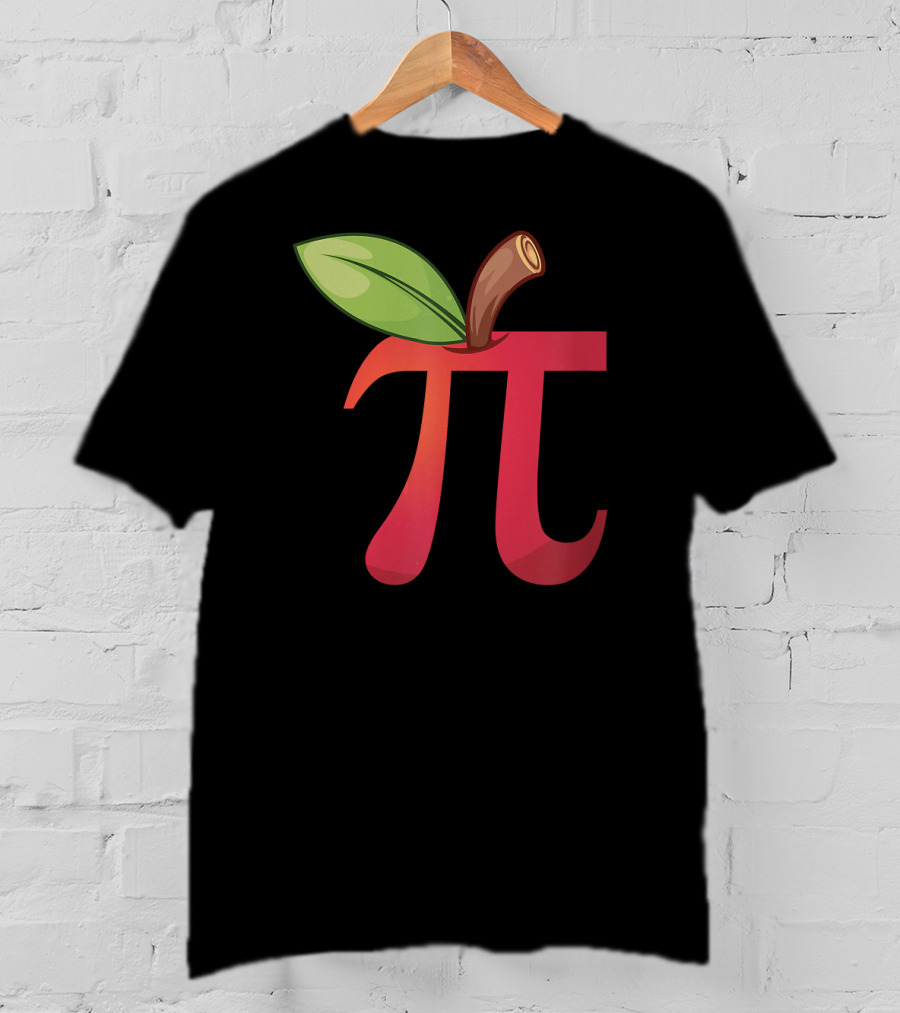 Apple Pi Math Lovers Math Teachers Pi Day Enthusiasts T-Shirt