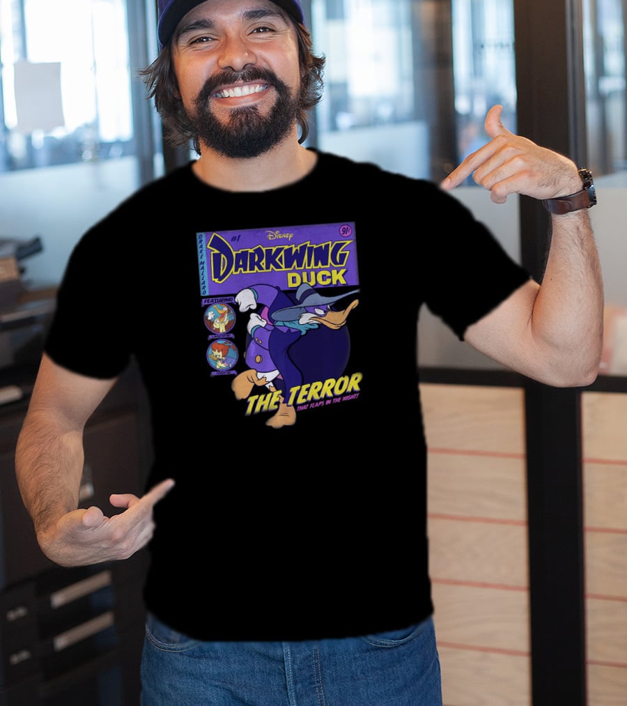 Disney Darkwing Duck The Terror That Flaps In The Night Featuring Drake Mallard Comic Cover T-Shirt