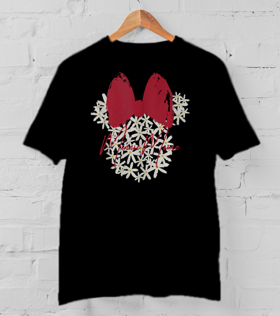Disney Minnie Mouse Floral Bow Daisies T-Shirt