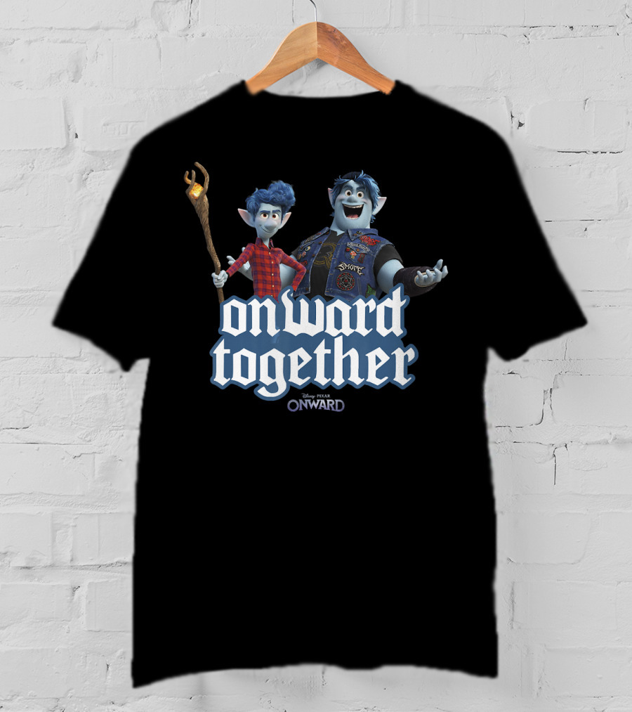 Disney Pixar Onward Barley Ian Onward Together Magic Staff Duo Adventure T-Shirt