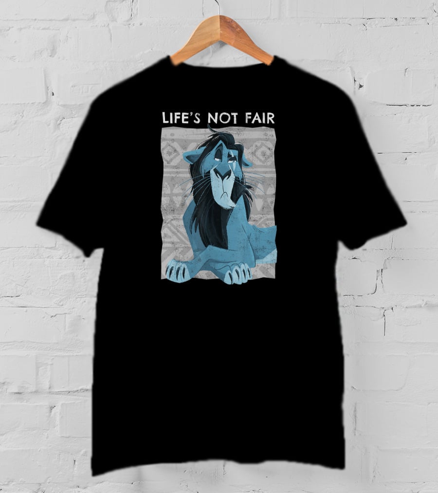 Disney The Lion King Scar Life's Not Fair Iconic Character T-Shirt