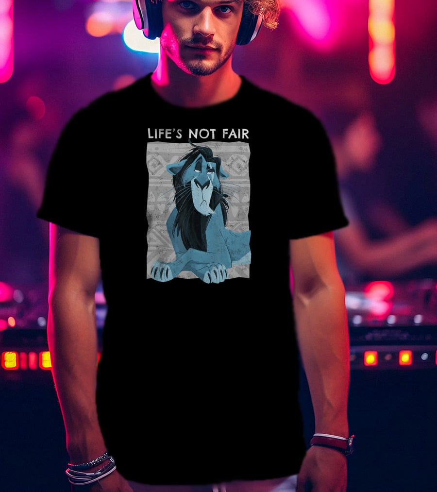 Disney The Lion King Scar Life's Not Fair Iconic Character T-Shirt