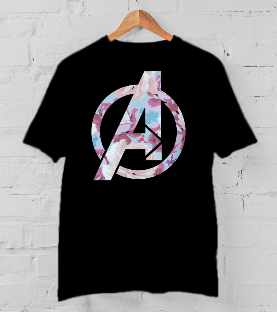 Marvel Avengers Floral Super Hero T-Shirt