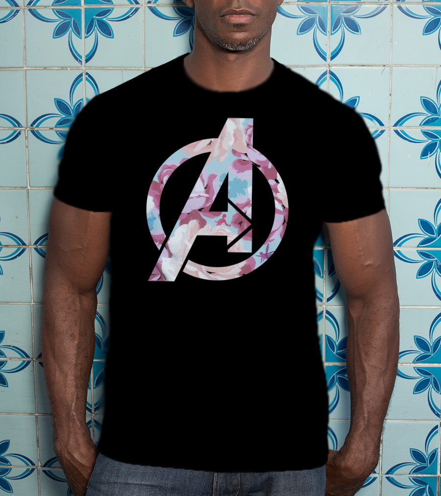 Marvel Avengers Floral Super Hero T-Shirt