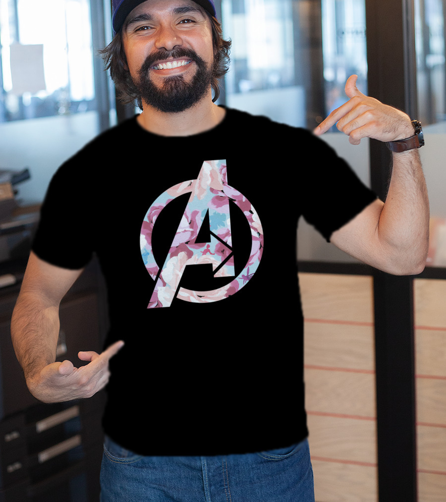 Marvel Avengers Floral Super Hero T-Shirt