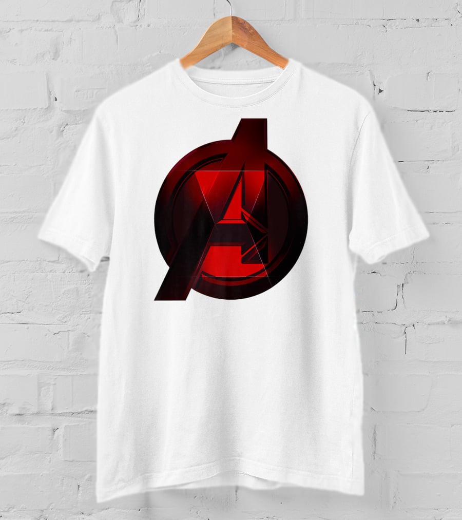Black Widow Avengers Logo Marvel T-Shirt