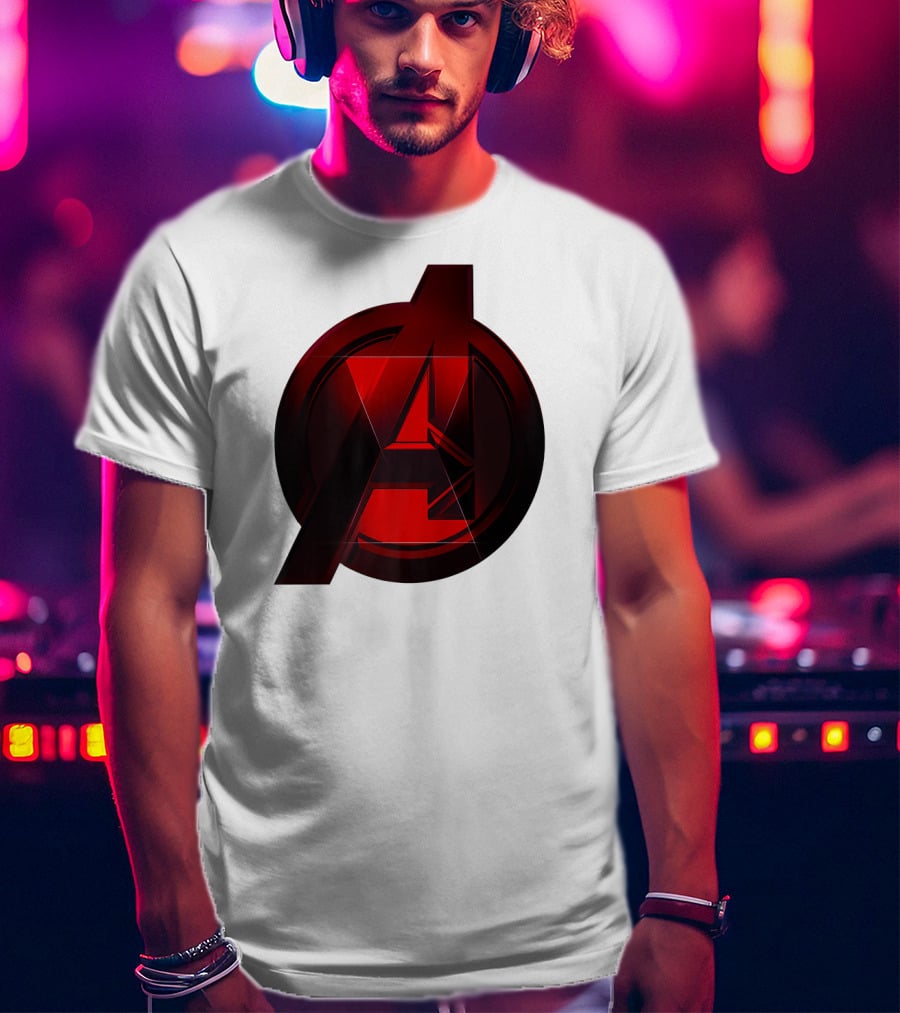 Black Widow Avengers Logo Marvel T-Shirt