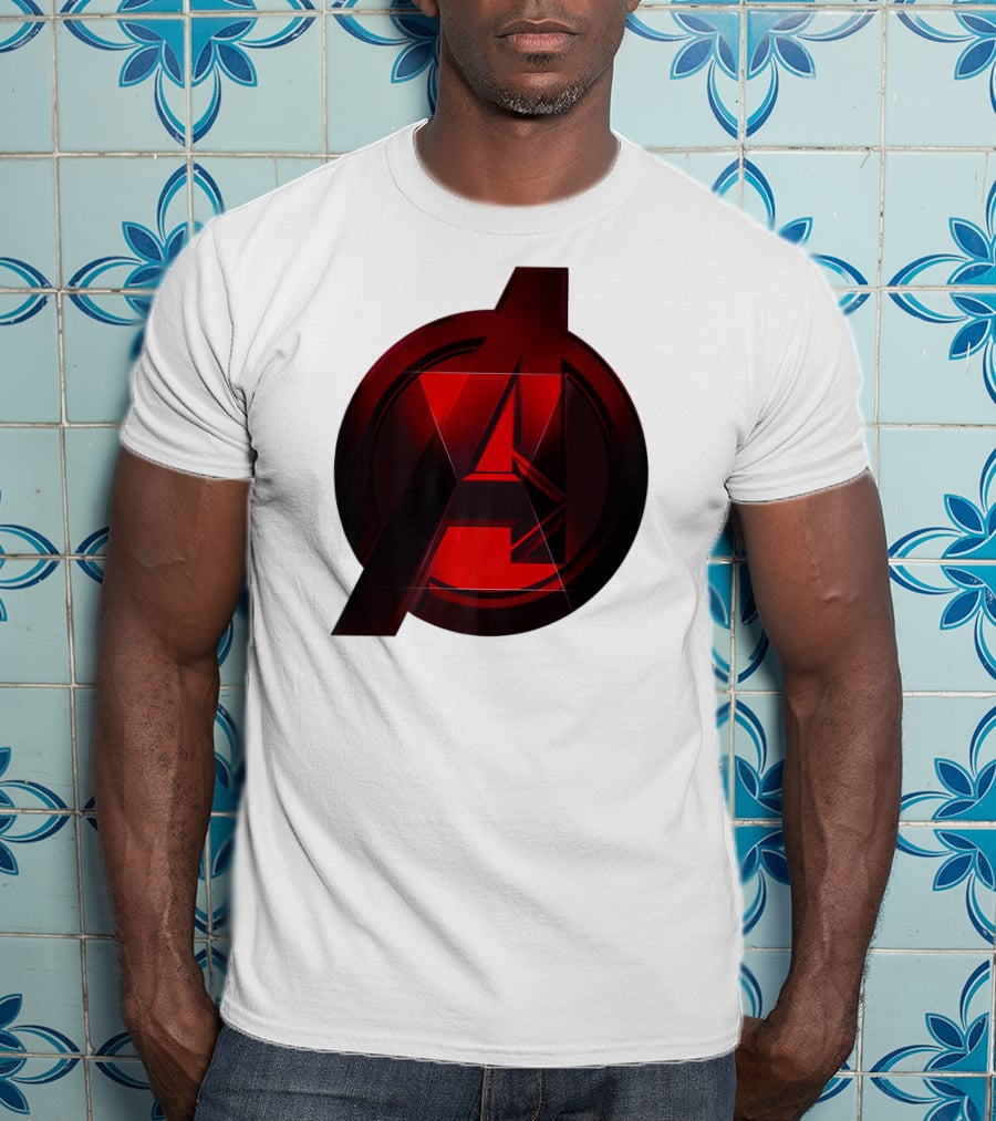 Black Widow Avengers Logo Marvel T-Shirt