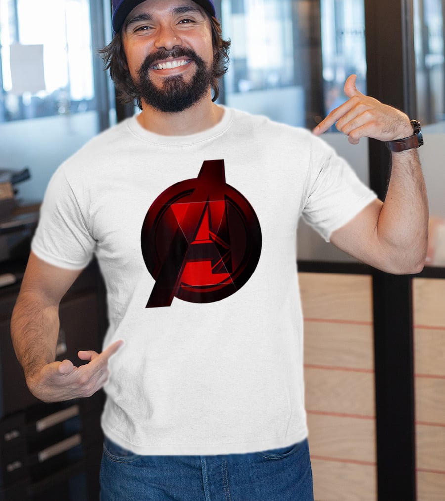 Black Widow Avengers Logo Marvel T-Shirt