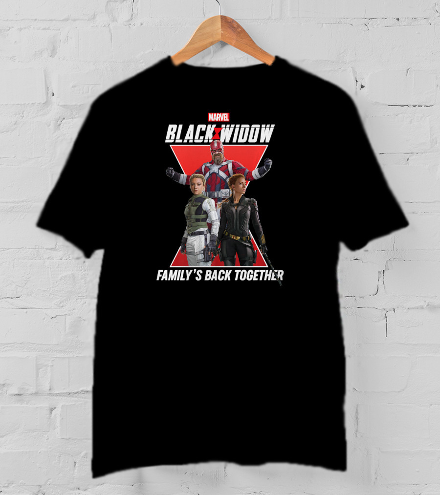 Marvel Black Widow Family's Back Together Group Shot T-Shirt