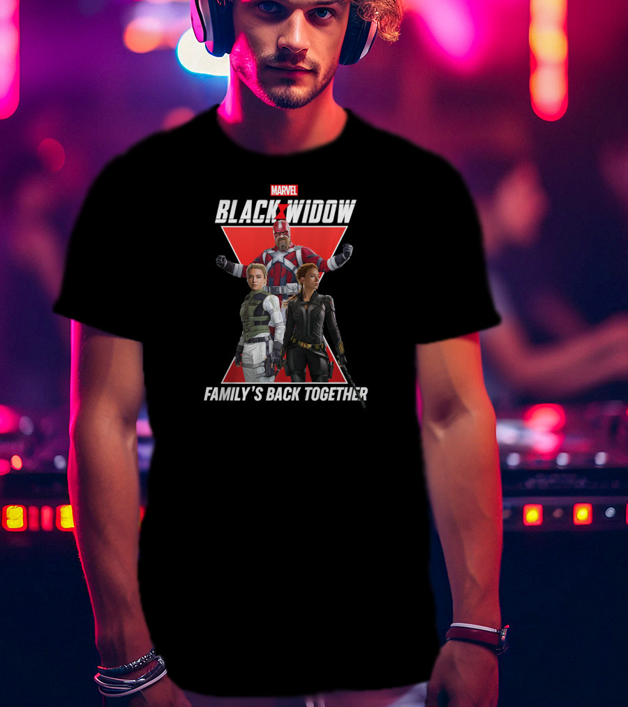 Marvel Black Widow Family's Back Together Group Shot T-Shirt