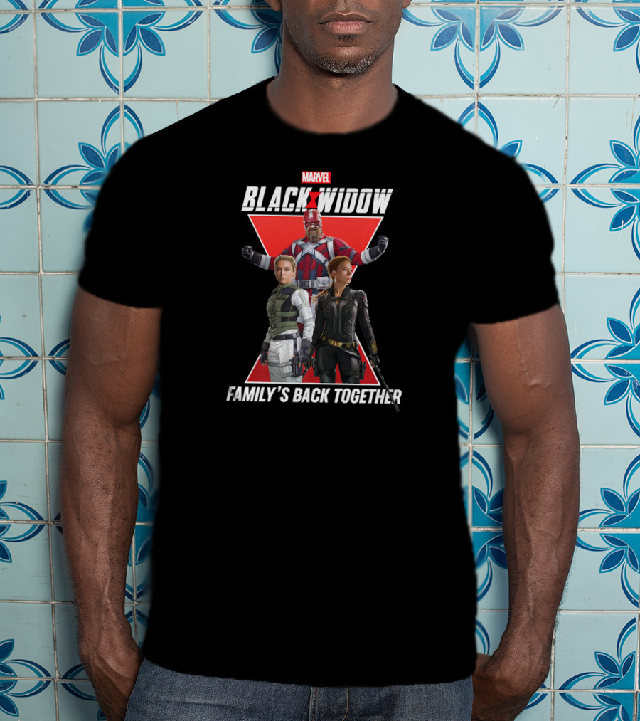 Marvel Black Widow Family's Back Together Group Shot T-Shirt