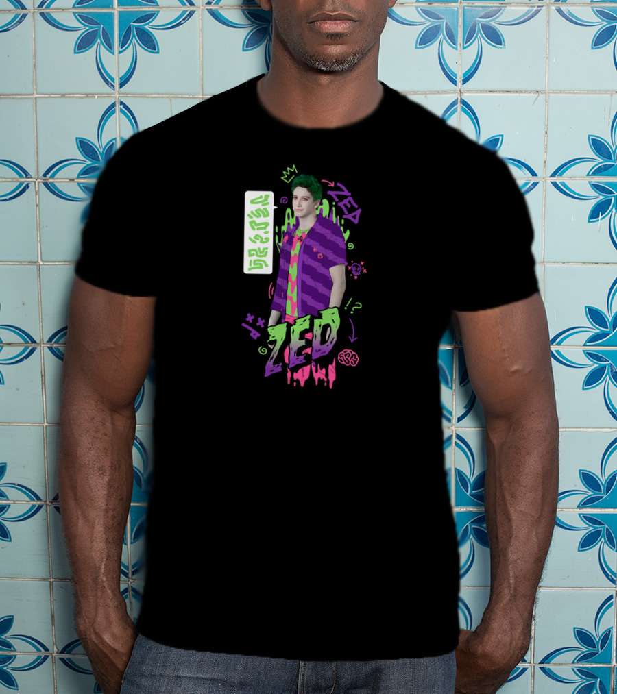 Zed Disney Zombies 2 Green Purple Zombie Style Icons T-Shirt