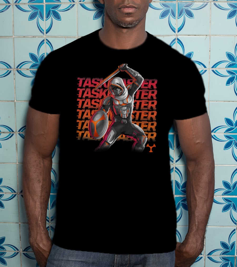 Taskmaster Marvel Black Widow Stack T-Shirt