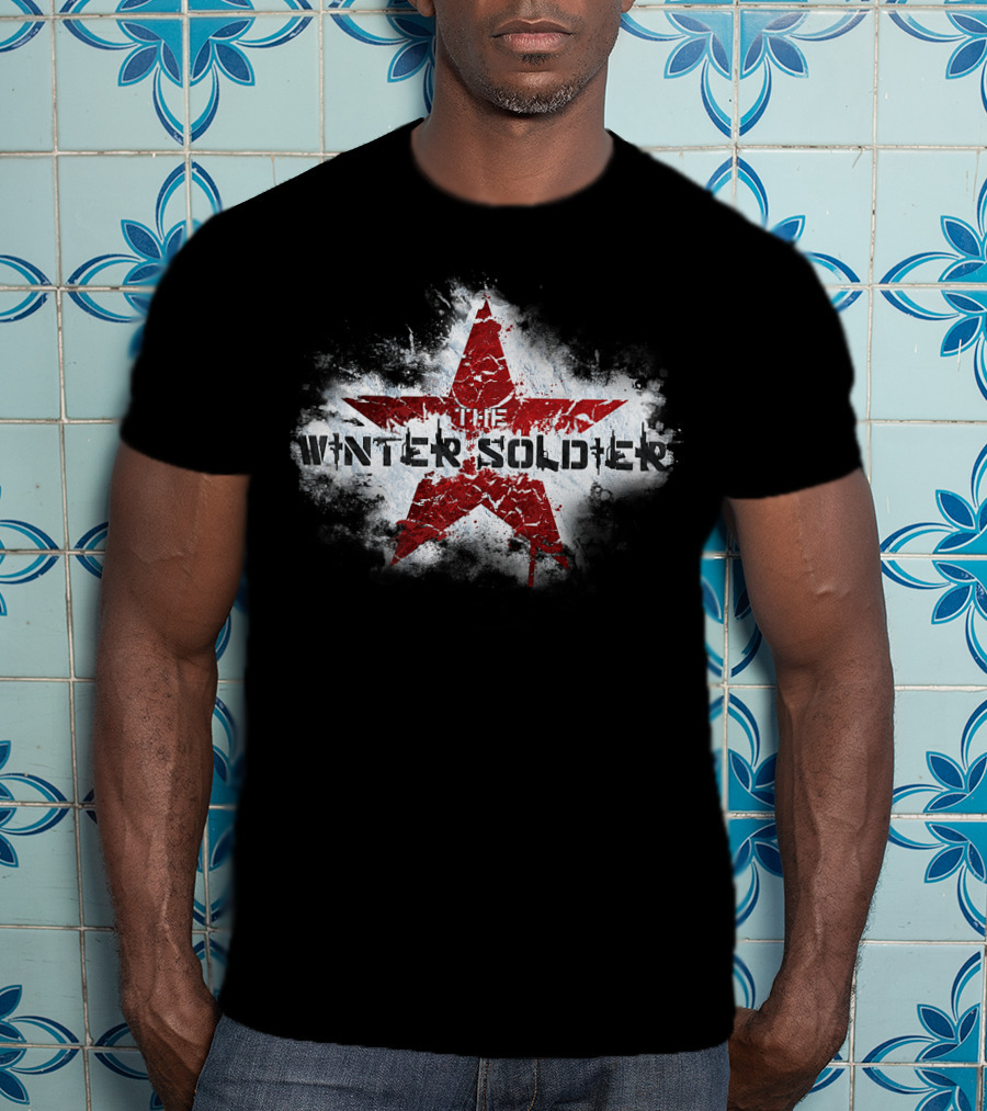 Marvel Captain America The Winter Soldier Red Star Emblem T-Shirt