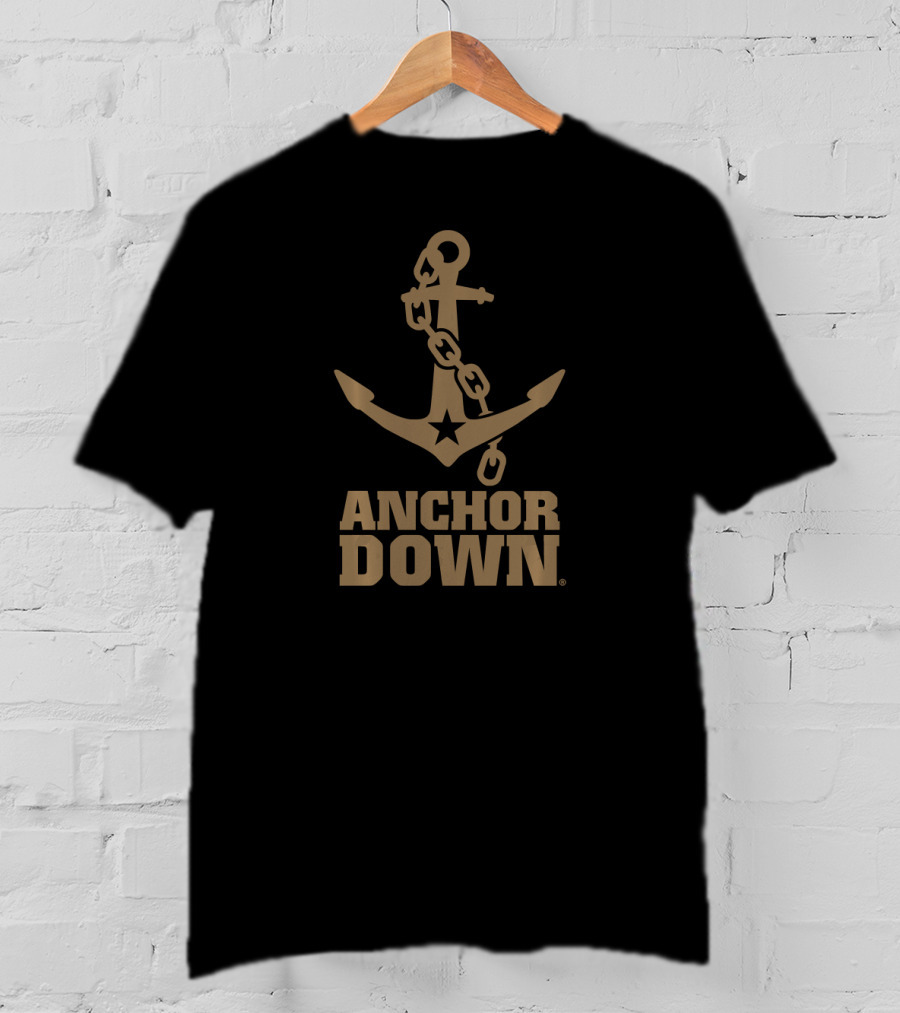 Anchor Down NCAA Vanderbilt University Commodores Anchor T-Shirt