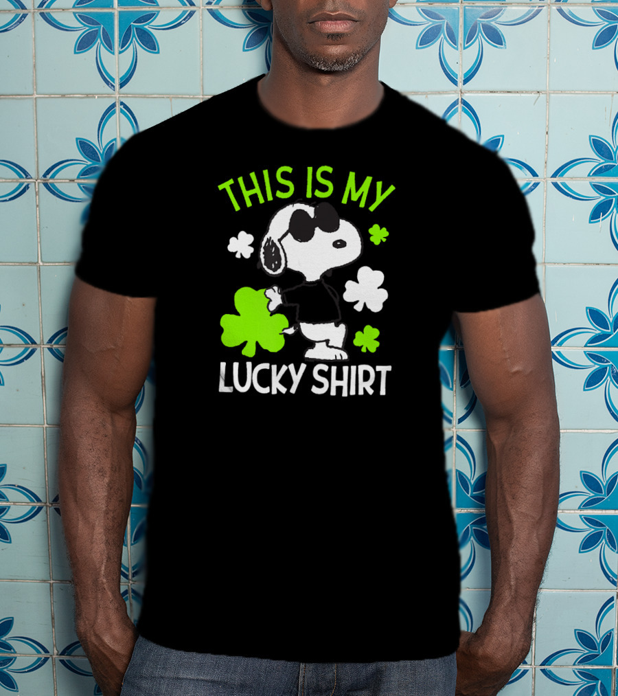 Snoopy Peanuts St Pattys Day This Is My Lucky T-Shirt