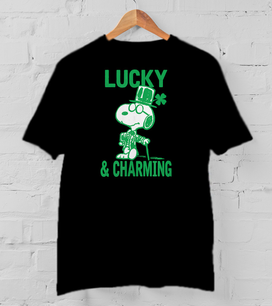 Lucky And Charming Peanuts St Patrick's Day T-Shirt
