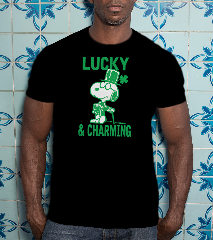 Lucky And Charming Peanuts St Patrick's Day T-Shirt