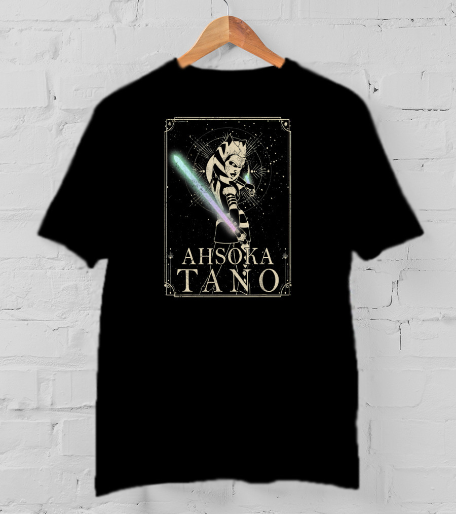 Star Wars The Clone Wars Ahsoka Tano Celestial Lightsaber Vintage T-Shirt