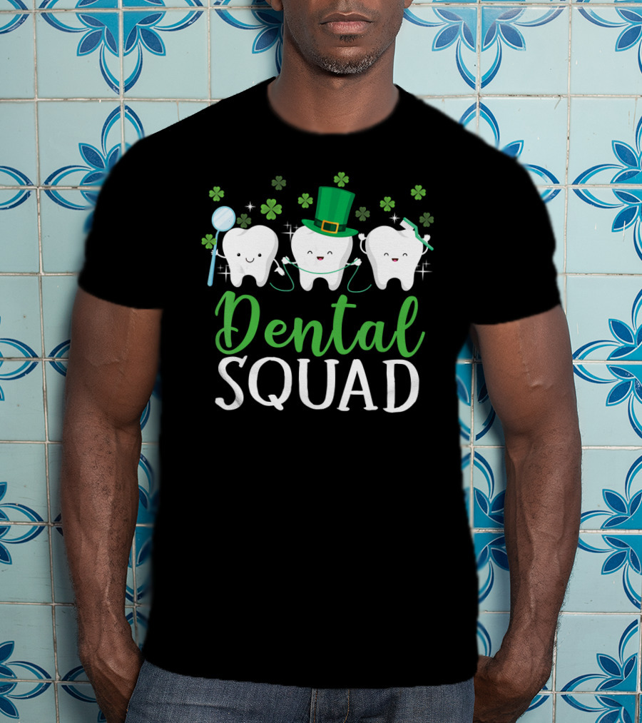 Dental Squad Tooth St. Patrick's Day Lucky Charm T-Shirt