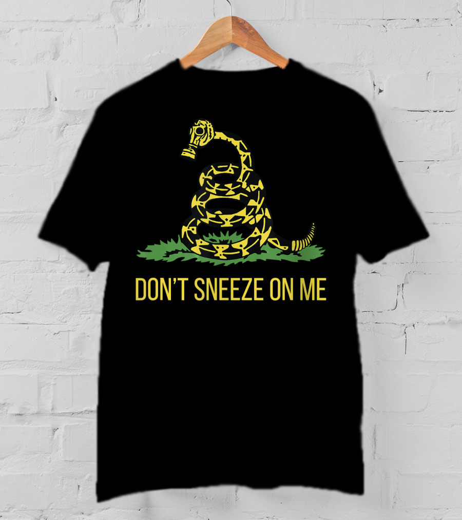 Don't Sneeze On Me Snake Gas Mask T-Shirt