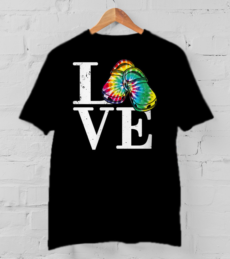 LOVE Tie Dye Crocs T-Shirt