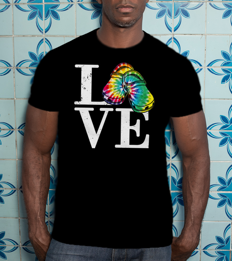 LOVE Tie Dye Crocs T-Shirt