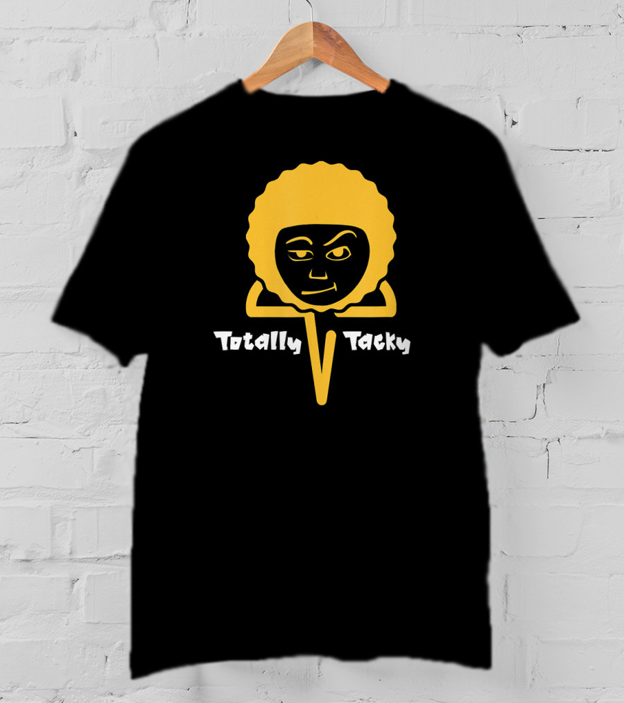 Totally Tacky Retro Smirking Yellow Afro Face T-Shirt