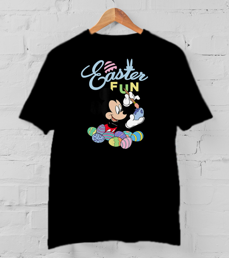 Disney Mickey Mouse Easter Fun Painting Eggs T-Shirt