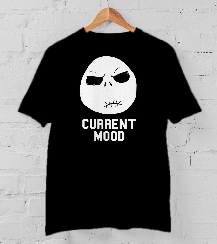 Disney The Nightmare Before Christmas Current Mood Jack Skellington Face T-Shirt