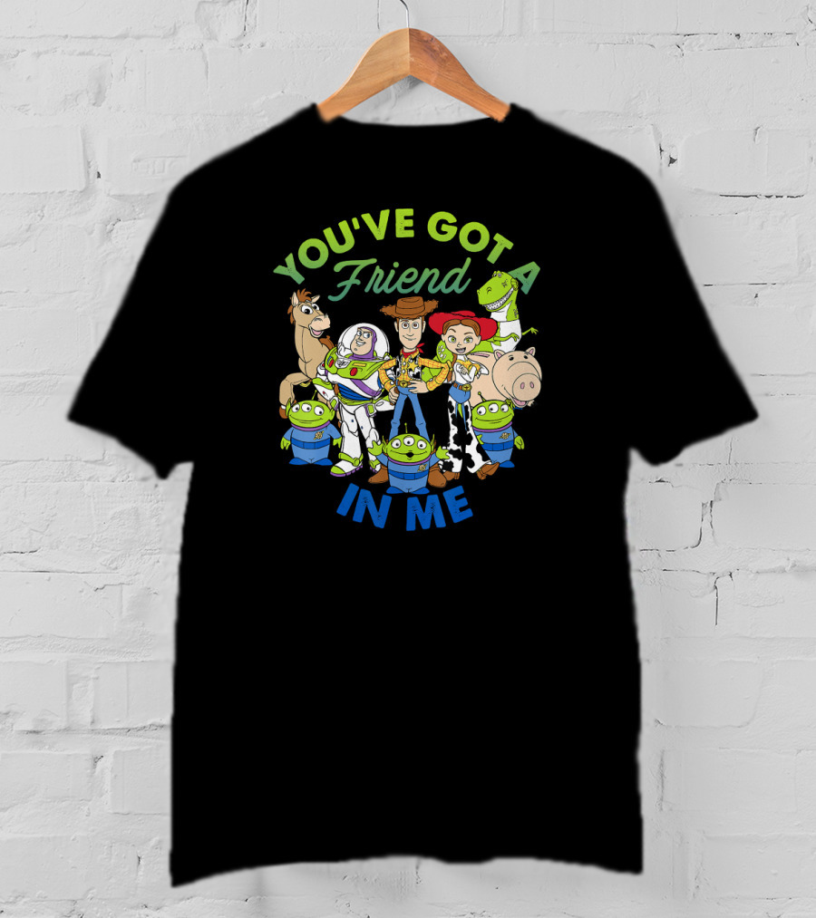 You've Got A Friend In Me Toy Story Cartoon Group Shot T-Shirt