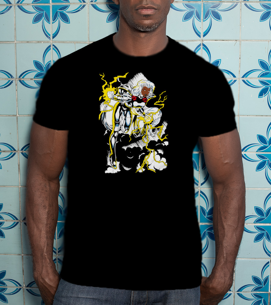 Marvel X Men Storm Lightning Action Pose T-Shirt