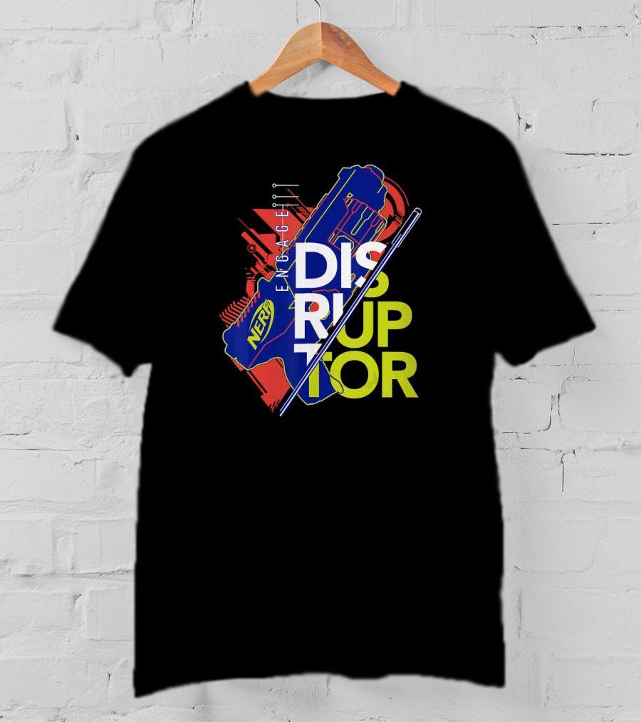 Nerf Engage Disruptor Blue And Red T-Shirt