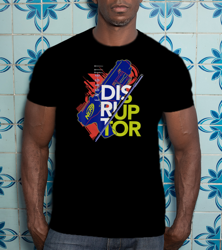 Nerf Engage Disruptor Blue And Red T-Shirt