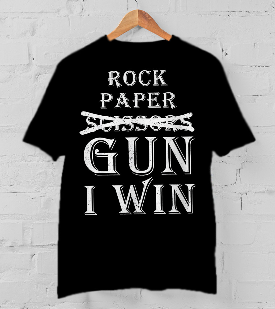 Rock Paper Gun I Win T-Shirt