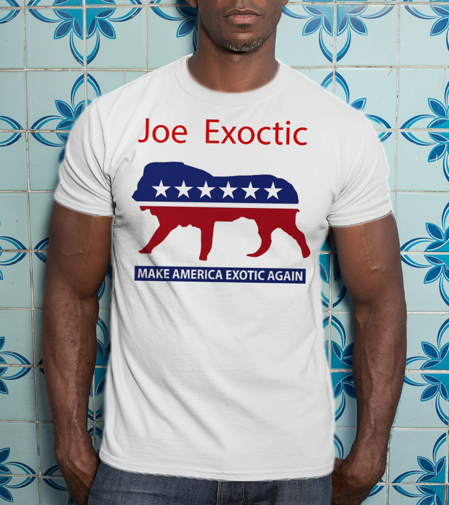 Joe Exotic Make America Exotic Again Patriotic Mascot T-Shirt