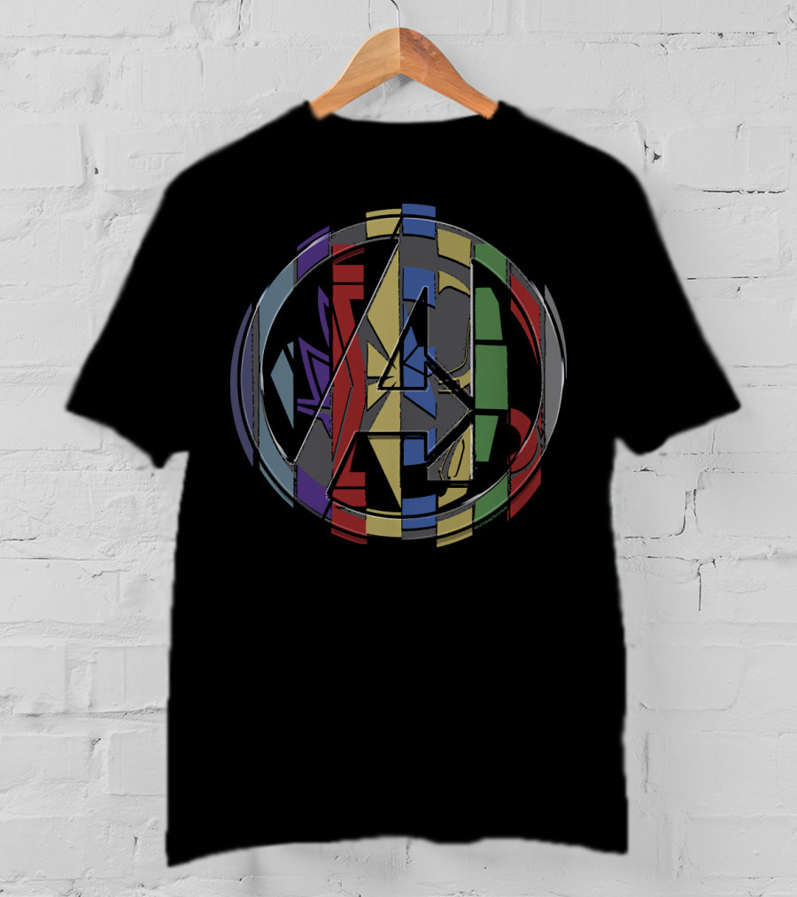 Marvel Avengers Iconic Symbol Badge T-Shirt