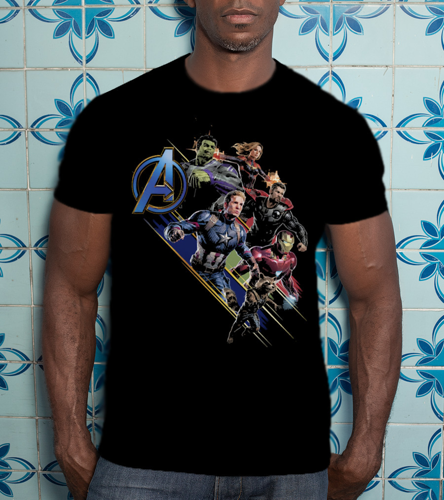 Avengers Marvel Heroes Assemble Iconic Characters T-Shirt
