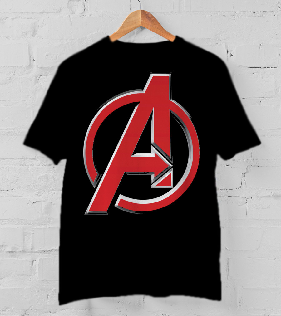 Avengers Red A Emblem Marvel Iconic T-Shirt