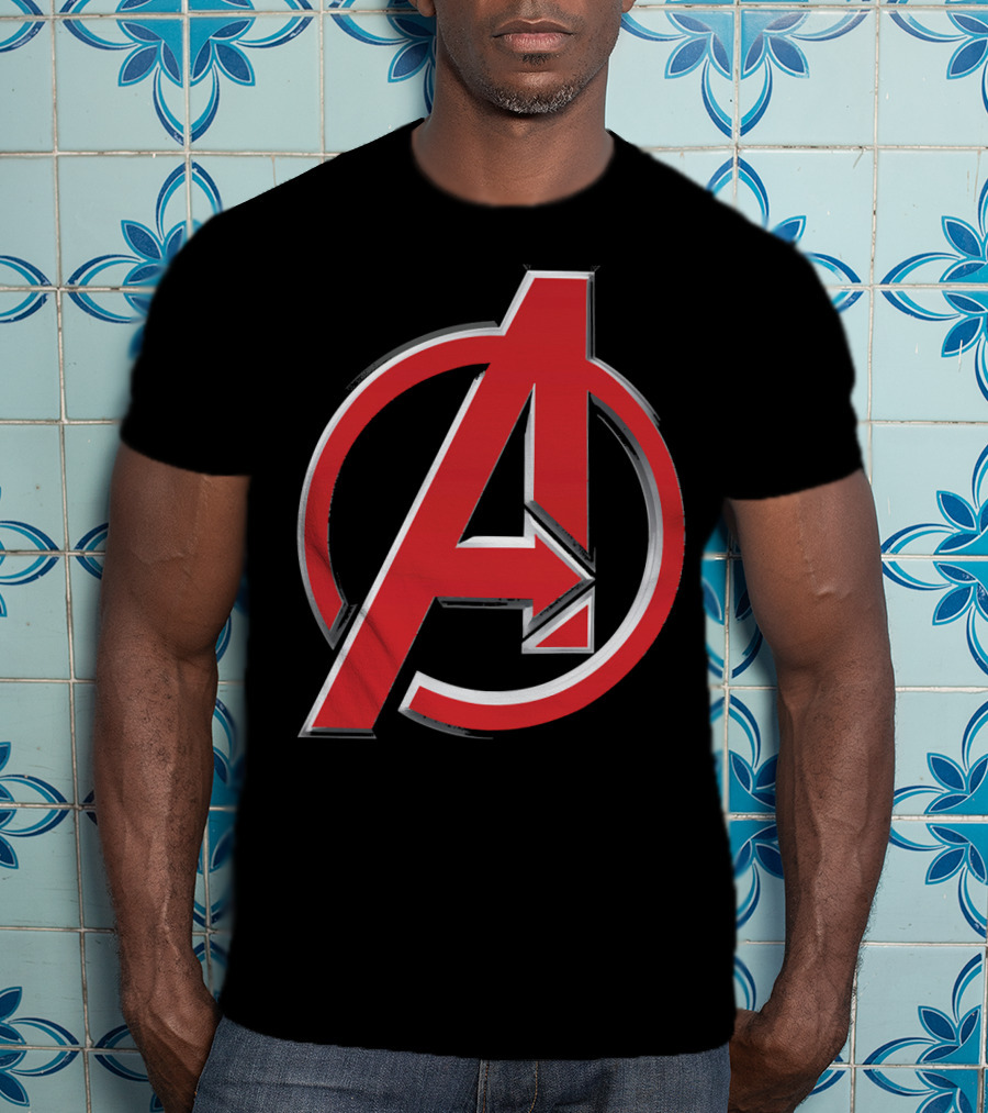 Avengers Red A Emblem Marvel Iconic T-Shirt