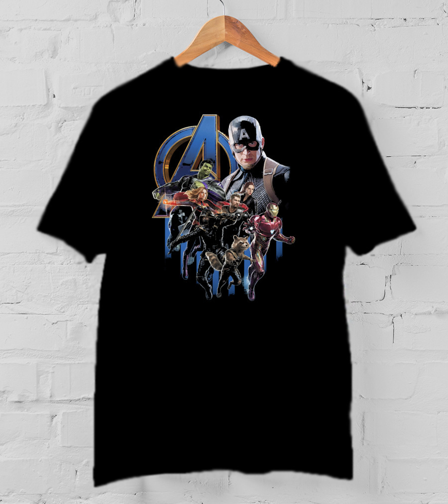 Marvel Avengers Captain America Iron Man Hulk Black Widow Guardians Of The Galaxy T-Shirt