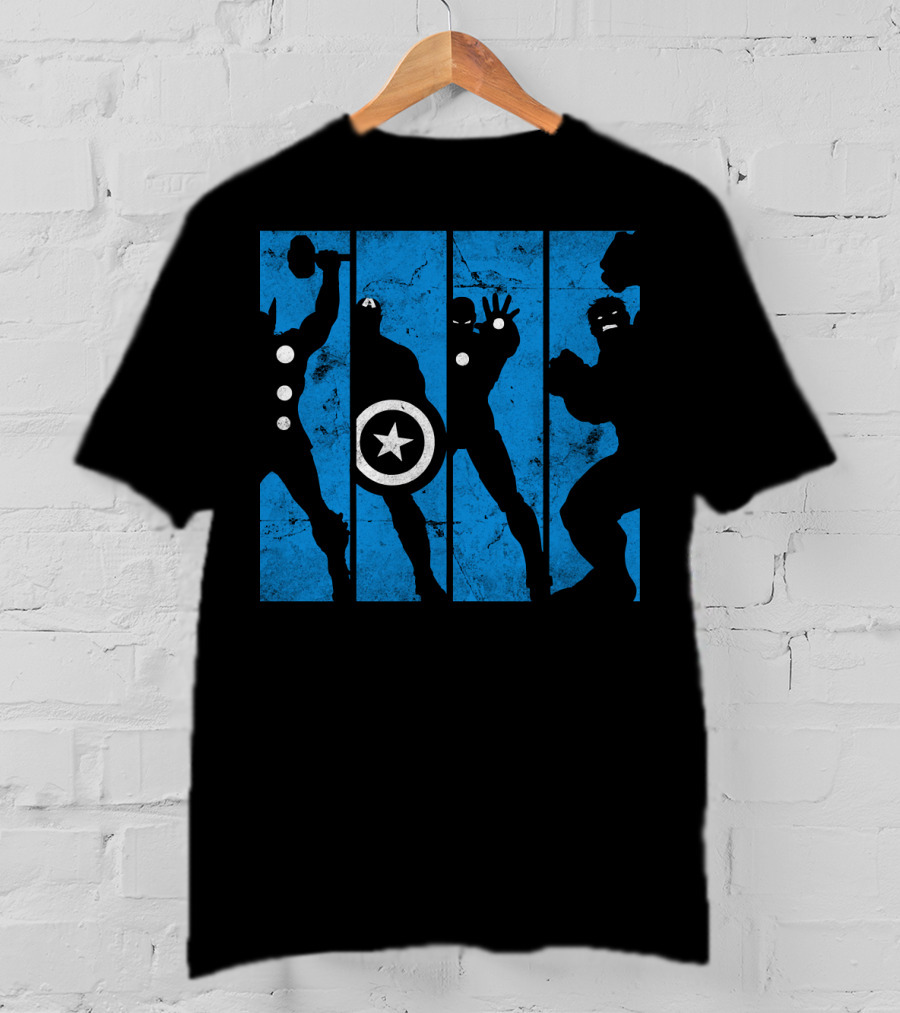 Marvel Avengers Iconic Hero Silhouettes T-Shirt