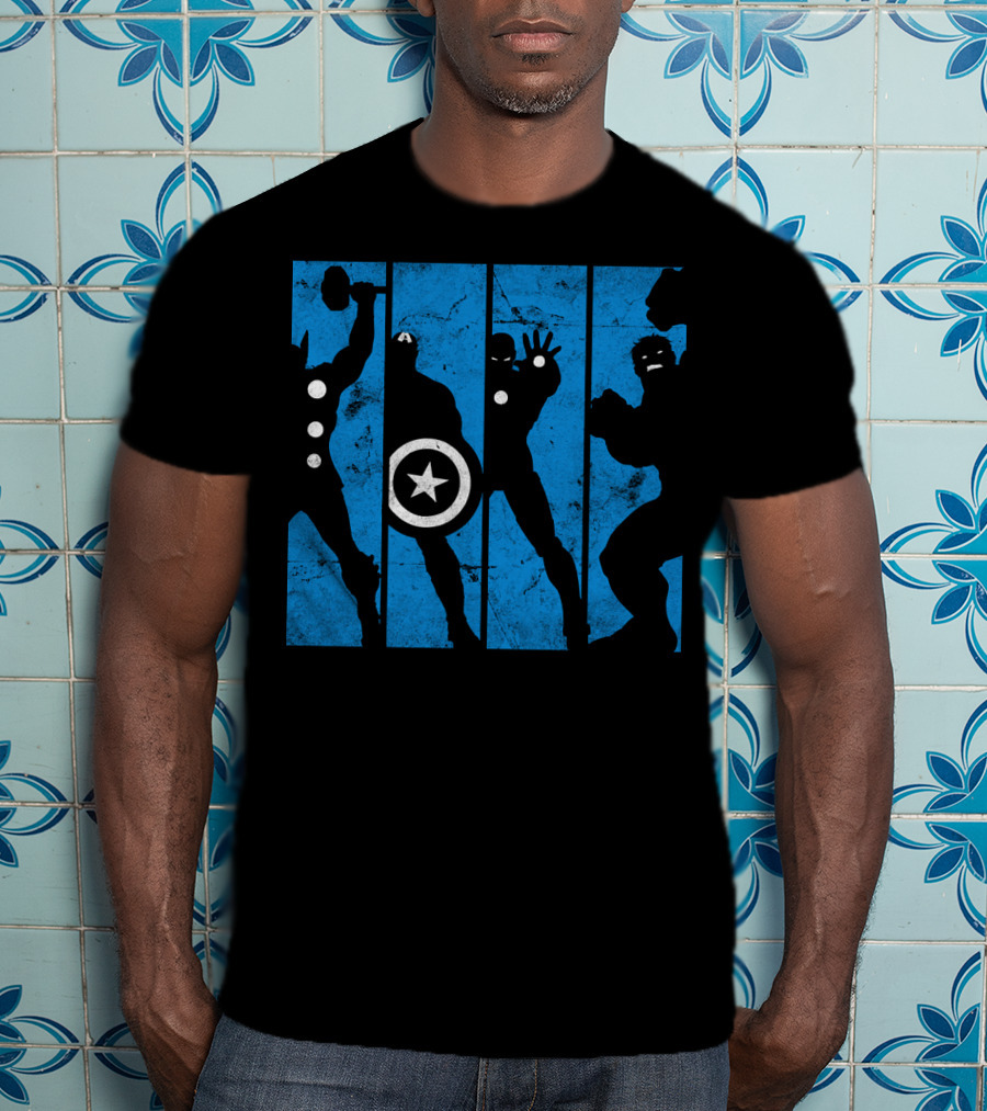 Marvel Avengers Iconic Hero Silhouettes T-Shirt