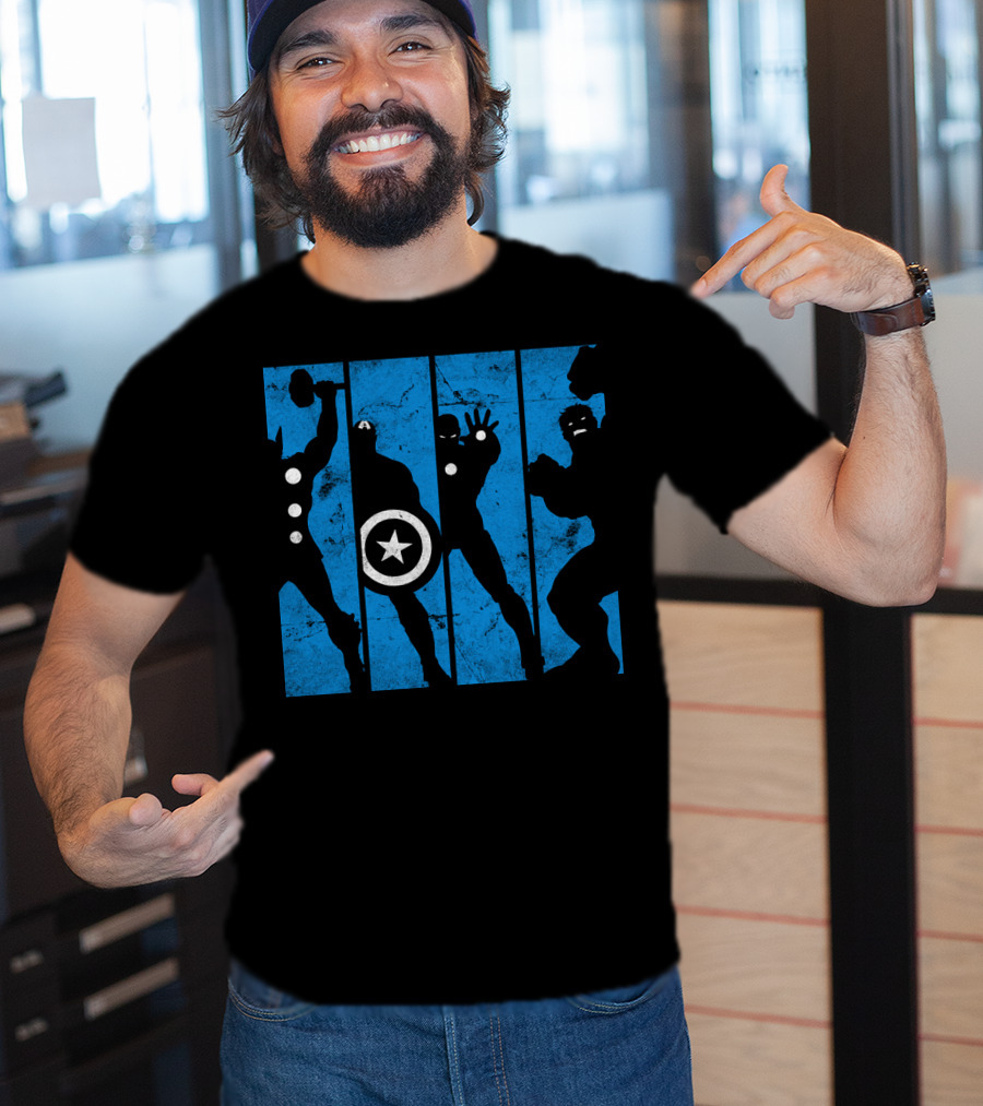 Marvel Avengers Iconic Hero Silhouettes T-Shirt