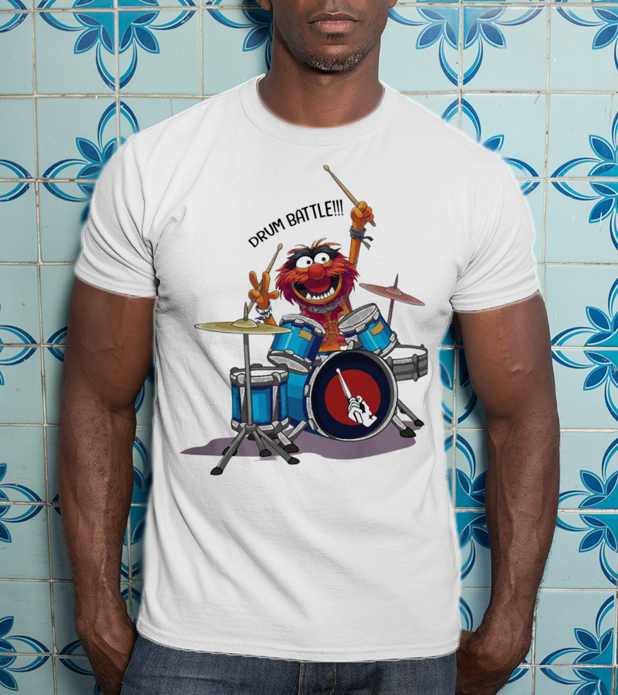 The Muppets Animal Drum Battle Iconic Drummer Scene T-Shirt