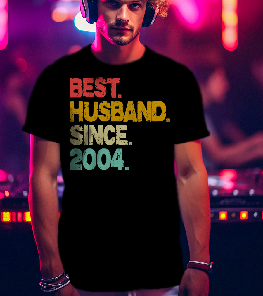 Best Husband Since 2004 Retro T-Shirt