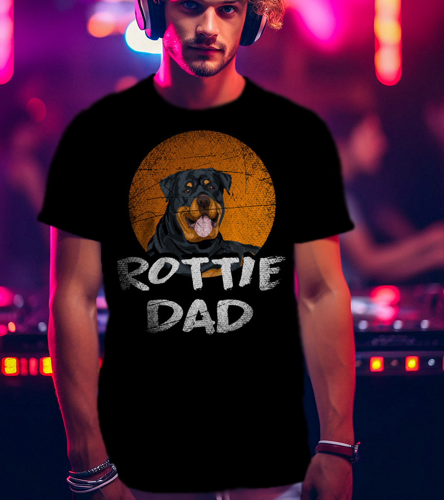 Rottie Dad Rottweiler Dog T-Shirt