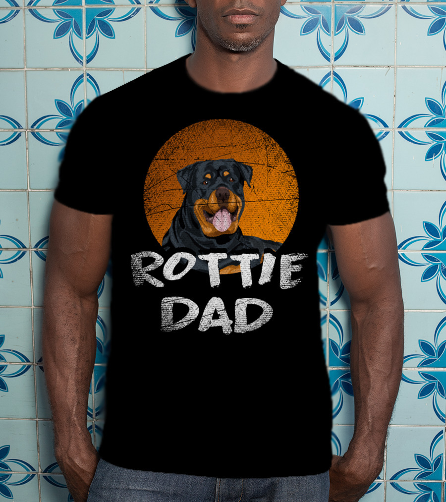Rottie Dad Rottweiler Dog T-Shirt